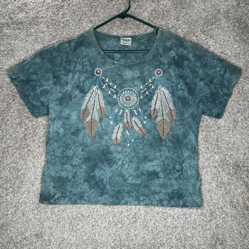 Vintage Cactus Bay Apparel By Lynee Top Shirt Womens Large Aztec Southwestern 93